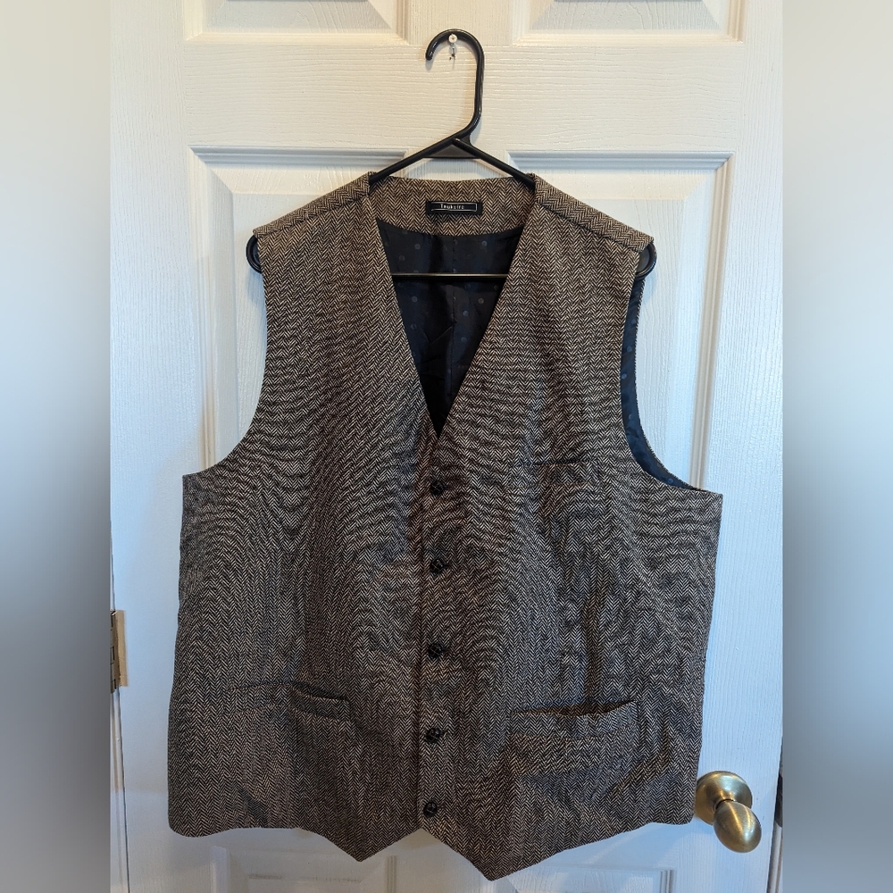 Men's V-Neck Suit Vests Slim Fit Casual Business